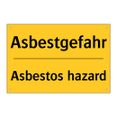 Asbestgefahr - Asbestos hazard