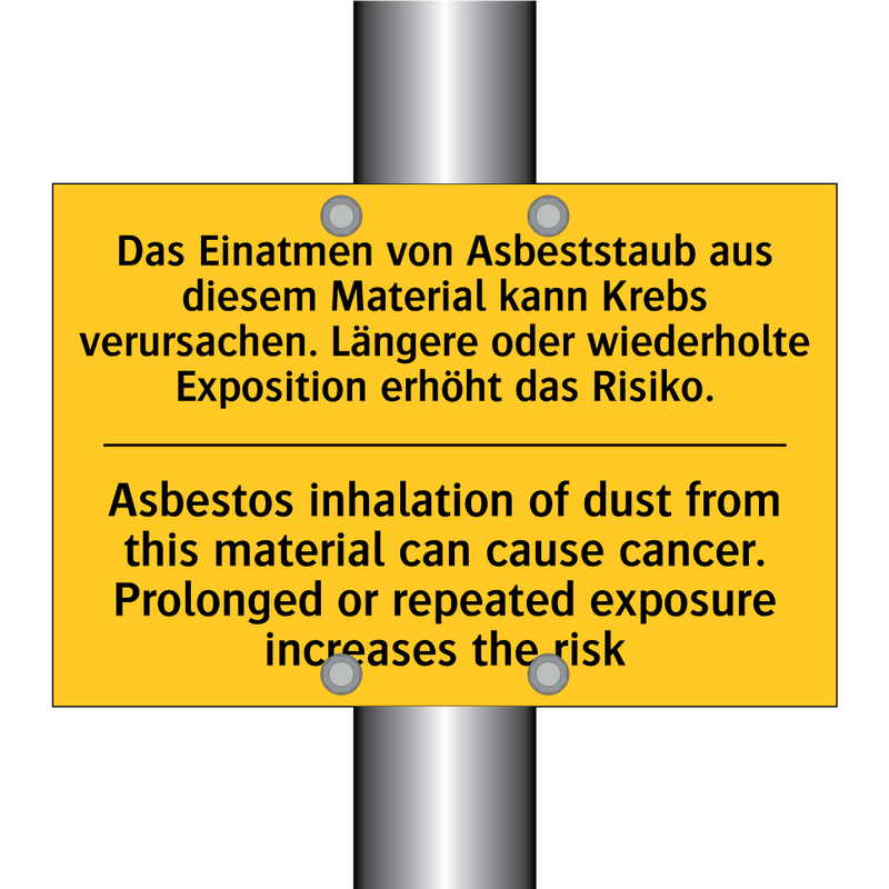 Das Einatmen von Asbeststaub aus /.../ - Asbestos inhalation of dust from /.../