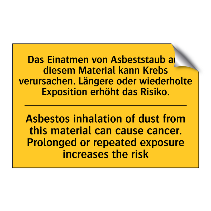 Das Einatmen von Asbeststaub aus /.../ - Asbestos inhalation of dust from /.../