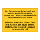 Das Einatmen von Asbeststaub aus /.../ - Asbestos inhalation of dust from /.../