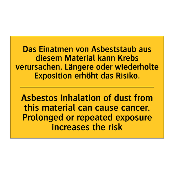 Das Einatmen von Asbeststaub aus /.../ - Asbestos inhalation of dust from /.../
