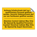 Achtung Schaltschrank darf nur /.../ - Attention Control Cabinet May /.../