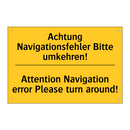 Achtung Navigationsfehler Bitte /.../ - Attention Navigation error Please /.../