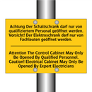 Achtung Der Schaltschrank darf /.../ - Attention The Control Cabinet /.../