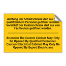 Achtung Der Schaltschrank darf /.../ - Attention The Control Cabinet /.../