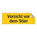 Vorsicht vor dem Stier