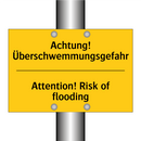 Achtung! Überschwemmungsgefahr - Attention! Risk of flooding