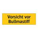Vorsicht vor Bullmastiff