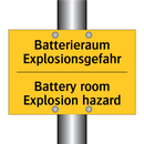 Batterieraum Explosionsgefahr - Battery room Explosion hazard