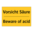 Vorsicht Säure - Beware of acid