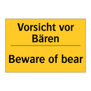 Vorsicht vor Bären - Beware of bear