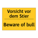 Vorsicht vor dem Stier - Beware of bull