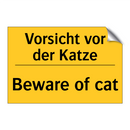 Vorsicht vor der Katze - Beware of cat
