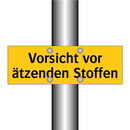 Vorsicht vor ätzenden Stoffen