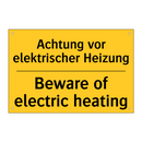 Achtung vor elektrischer Heizung/.../ - Beware of electric heating