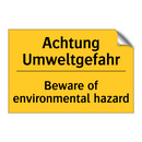 Achtung Umweltgefahr - Beware of environmental hazard