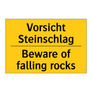 Vorsicht Steinschlag - Beware of falling rocks