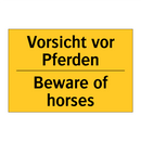Vorsicht vor Pferden - Beware of horses