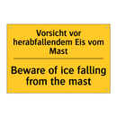 Vorsicht vor herabfallendem Eis /.../ - Beware of ice falling from the /.../