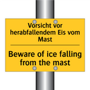 Vorsicht vor herabfallendem Eis /.../ - Beware of ice falling from the /.../
