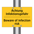 Achtung Infektionsgefahr - Beware of infection risk