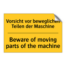 Vorsicht vor beweglichen Teilen /.../ - Beware of moving parts of the /.../