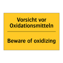Vorsicht vor Oxidationsmitteln - Beware of oxidizing