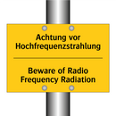 Achtung vor Hochfrequenzstrahlung/.../ - Beware of Radio Frequency Radiation/.../