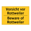 Vorsicht vor Rottweiler - Beware of Rottweiler