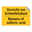 Vorsicht vor Schwefelsäure - Beware of sulfuric acid