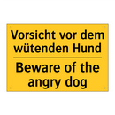 Vorsicht vor dem wütenden Hund - Beware of the angry dog