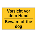 Vorsicht vor dem Hund - Beware of the dog
