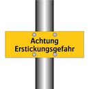 Achtung Erstickungsgefahr
