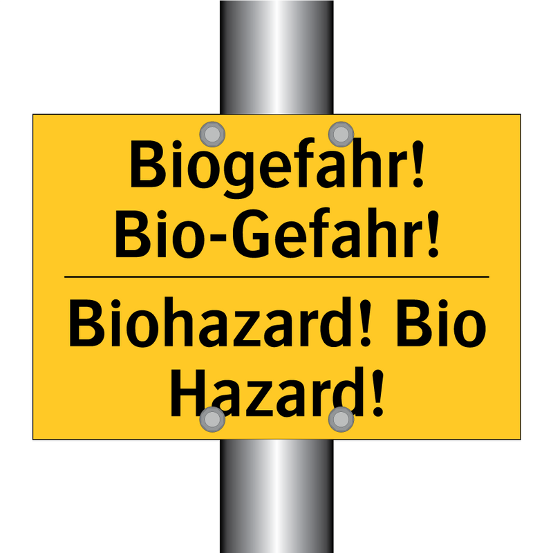 Biogefahr! Bio-Gefahr! - Biohazard! Bio Hazard!