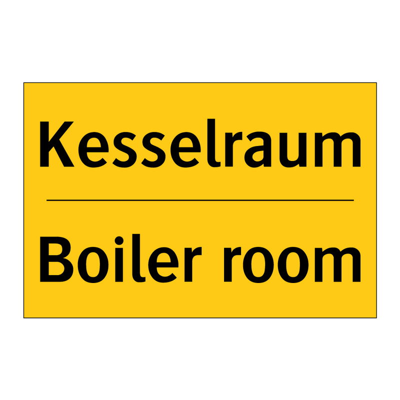Kesselraum - Boiler room