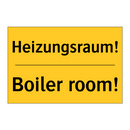 Heizungsraum! - Boiler room!