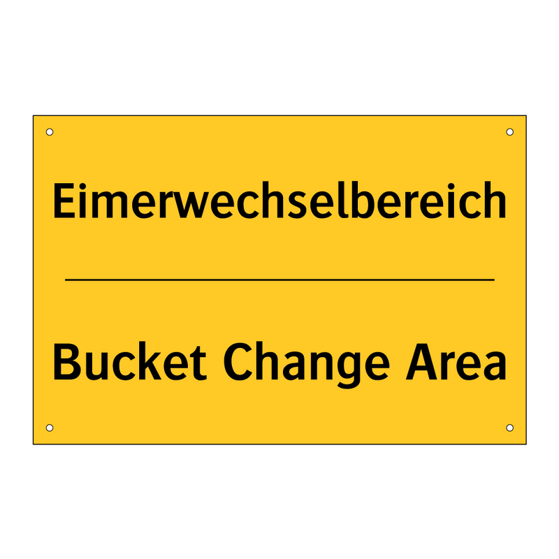 Eimerwechselbereich - Bucket Change Area