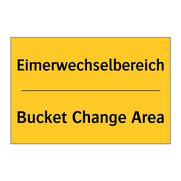 Eimerwechselbereich - Bucket Change Area