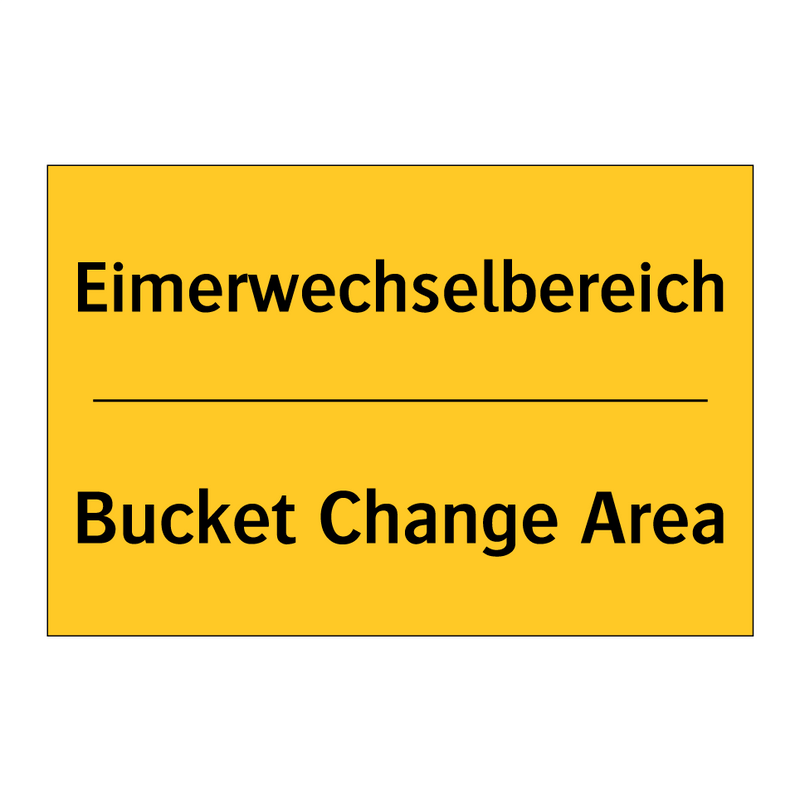 Eimerwechselbereich - Bucket Change Area