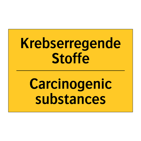 Krebserregende Stoffe - Carcinogenic substances
