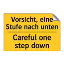 Vorsicht, eine Stufe nach unten/.../ - Careful one step down