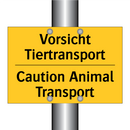 Vorsicht Tiertransport - Caution Animal Transport