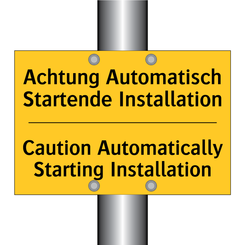 Achtung Automatisch Startende /.../ - Caution Automatically Starting /.../