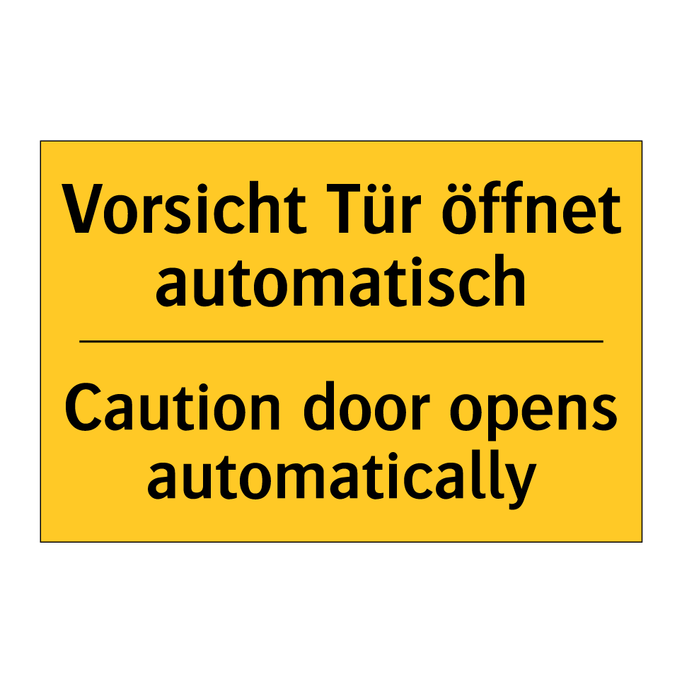 Kauf Vorsicht Tür öffnet automatisch/.../ - Caution door opens ...