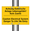 Achtung Elektrische Anlage Lebensgefahr! /.../ - Caution Electrical System Danger /.../