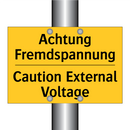 Achtung Fremdspannung - Caution External Voltage