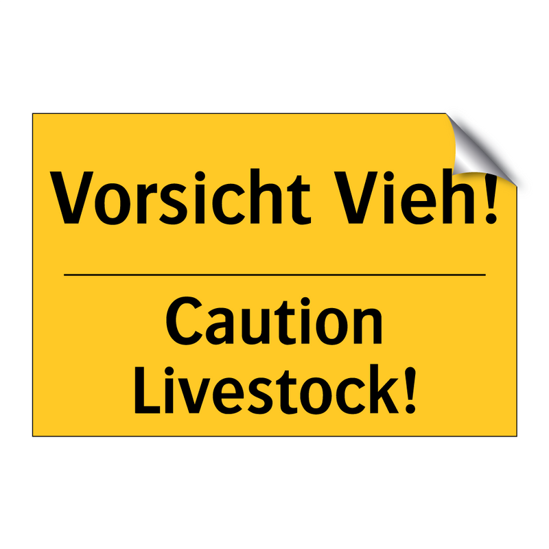 Vorsicht Vieh! - Caution Livestock!