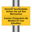 Vorsicht Taschendiebe Achten Sie /.../ - Caution Pickpockets Be Mindful /.../