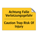 Achtung Falle Verletzungsgefahr/.../ - Caution Trap Risk Of Injury