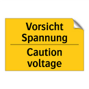 Vorsicht Spannung - Caution voltage